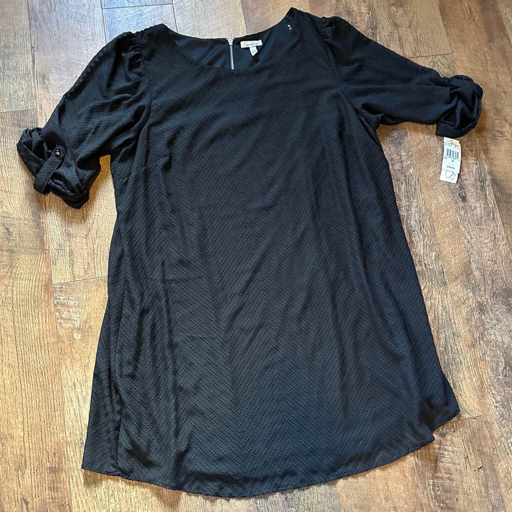 Women's Speechless Black Long Sleeve Dress 3X